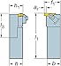 Sandvik Coromant TLER-162C Steel Top-Lok Shank Tool for Parting and Grooving Holder, 0.125" Maximum Depth of Cut
