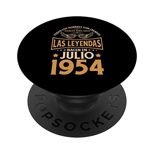 Cumpleaños Hombre Regalos Las Leyendas Julio 1954 PopSockets PopGrip Intercambiable