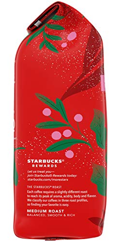Starbucks Limited Edition Holiday Blend Medium Roast Ground Coffee, 10 oz. Bag (Pack of 2)