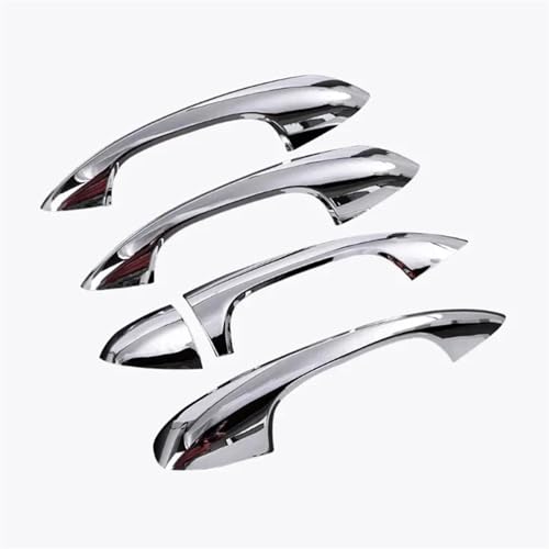 Cubierta de manija para Benz Clase E W213, GLC y Clase C en ABS cromado plata