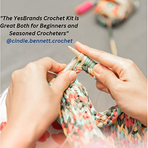 Premium! Crochet Kit For Beginners Crochet. Kids Or Adults 140Pc Beginner Crochet Set. Crochet Kit With Yarn For Crocheting, Crochet Storage Bag, Crochet Hooks, Crochet Tools, Scissors And Supplies… #TOP1