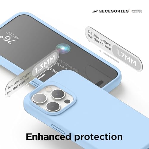 Image of Liquid Silicone Case Compatible for iPhone 13 Pro | Slim Back Cover | Soft Touch Bumper | Shockproof Drop Protection | Microfiber Cloth Inside | Sleek Solid Design
