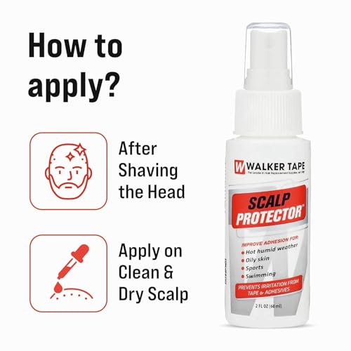 Image of Walker Scalp Protector Spray 60ml (2 FL oz) | Strong Booster Support For Toupees & Hair Patches | Anti-Itching & Anti-Bacterial Formula | Enhances Adhesion & Long Lasting Hold | Pack of 2