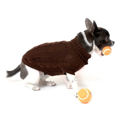 Wolters Cat&Dog 39402 Zopf-Strickpullover 40 cm, schoko