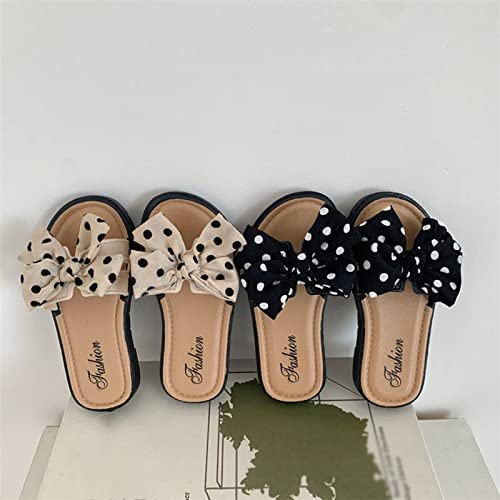 Toddler Little Kid Slides Sandals Girl Boy Slippers Non-Slip Shoes Beach Water Swim Indoor (Black, 10.5 Little Child)4