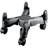 DAC MP-64-BLK Scissors-Style Mobile Cpu Tower Stand, Black