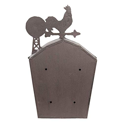 Clayre & Eef 6Y3214 brievenbus Ca. 24 x 9 x 38 cm - Afbeelding 4