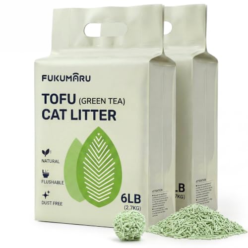FUKUMARU tofu cat litter green tea scent 12 lb