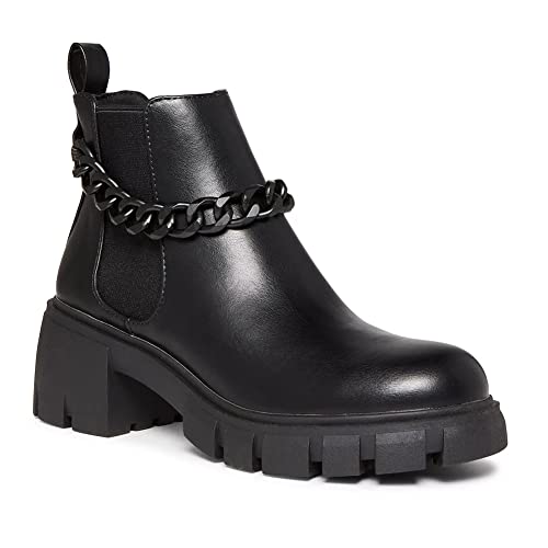 Madden Girl Women's Honey-C Black/Black 6 M #TOP24