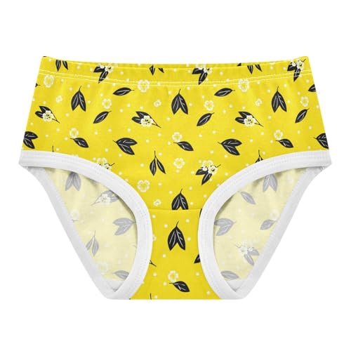 Plant Flowers Floral Yellow Toddler Girls's Underwear 2T 2303191