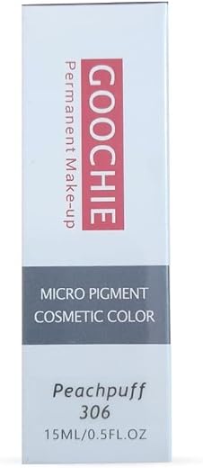 Goochie Permanent Makeup Micro Pigment Peachpuff 306, 15ml.1/2oz