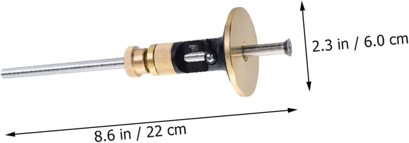 Kisangel Carpenter Marking Gauge Woodworking Scriber with Carbide Blade Fine-tuning Parallel Marking Tool for Precision Woodworking Layout