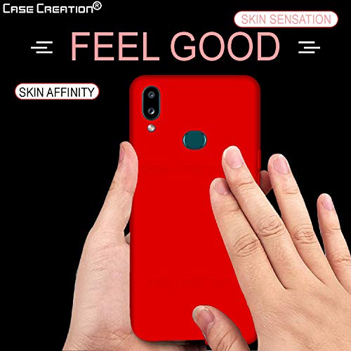 Image of Case Creation Luxurious OG Series for Samsung A10s Case Cover,Anti-Dirty Slim Case Frosted Matte Cute Candy TPU Raised Bezel (Splash of Color) Back Cover for Samsung Galaxy A10s -Wine Red