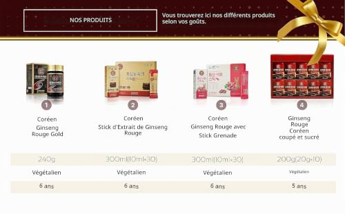 Pocheon Korean Red Ginseng Concentrated Pure Extract Royal 240g, Ginsenoside Rg1+Rb1+Rg3=6mg/g High Solid State 70% 6Years Root by Pocheon Ginseng Farmers Associate – vue 6