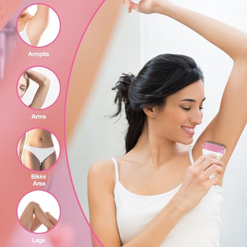 Electric Razor for Women,Lady Shaver,Womens Electric Razor for Pubic Hair,Women's Wet & Dry Electric Shaver for Leg,Cordless Bikini Trimmer,Body Hair Removal for Underarms,pink/oi8x - Image 3