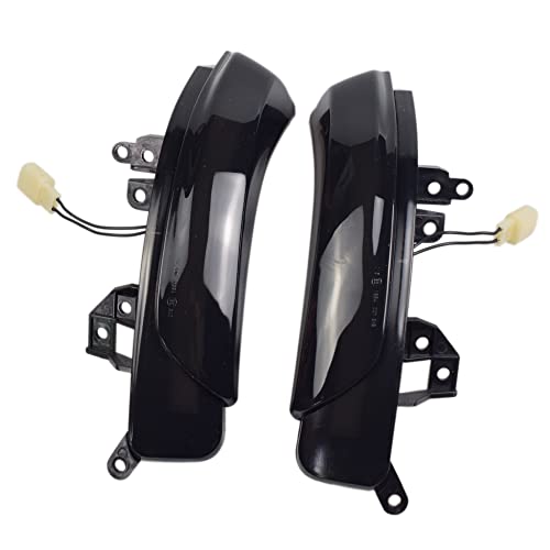 Hacreyatu For-PRIUS,REIZ,WISH,MARK X,CROWN,AVALON 2009 2010 2011 2012 2013 Mirror LED Turn Signal Repeater Lamp 81740-30130 (Yellow)