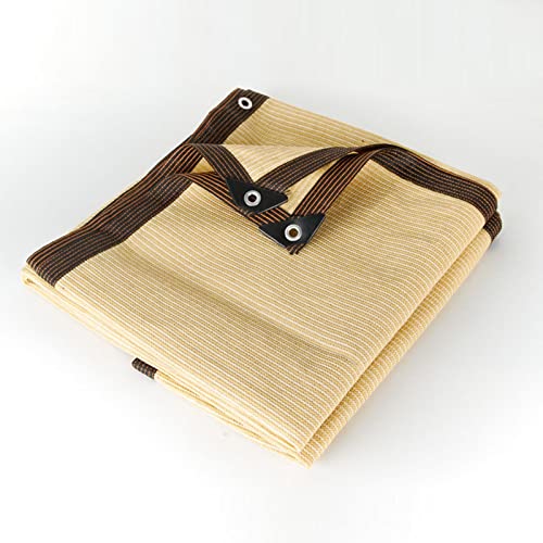 Gewächshaus Schattiernetz Beige 90% Sonnenschutz mit Ösen 1x3m 2x2m 3x3m 4x12m 5x8m 6x9m 7x7m Sonnensegel Schattentuch für Terrasse Garten Balkon Blumen Pflanzen (Size : 2x11m/6.5x36ft) Cover