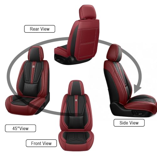 Image of Custom Car Seat Cover for Jeep Gladiator 2020-2026,Easy install,Black Red