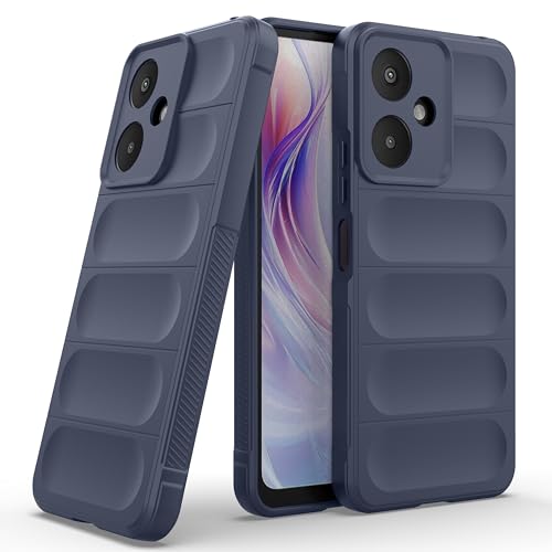 Image of amazon basics Back Case Cover for Mi Redmi 13C 5G | Compatible for Mi Redmi 13C 5G Back Cover | Liquid Silicon Magic Case with Camera Protection | Sapphire