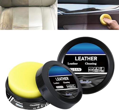 Image of JICOOT Leather Care Cleaning Paste & Conditioner Kit, Automotive Interior Leather Cleaning Cream, Multifunctional Leather Cleaning Cream for Furniture, Footwear, Purses & Bags, Car interiors & Bikes