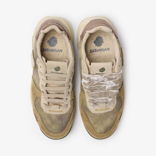 Vintage Cuir Sneakers Satorisan Chacrona Premium Casual Baskets - 5