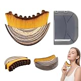 Brosse drainage lymphatique visage, Brosse lymphatique visage, brossage à sec pour le menton et la mâchoire, conçue de façon ergonomique pour s'adapter à la peau avec précision