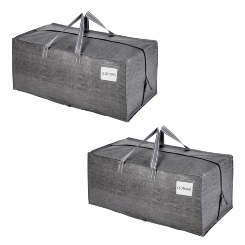 Image of VENO 2 Pack Heavy Duty Moving Bags with Backpack Straps, Zippers & Handles, Extra Large Packing Bags for College Dorm Essentials, Moving Supplies Alternative to Cardboard Moving Boxes
