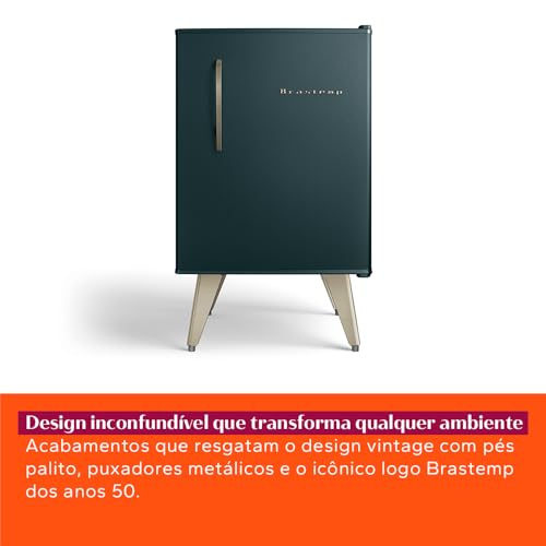 Frigobar Brastemp Retrô 76 Litros Green Jasper – BRA08HN 220V