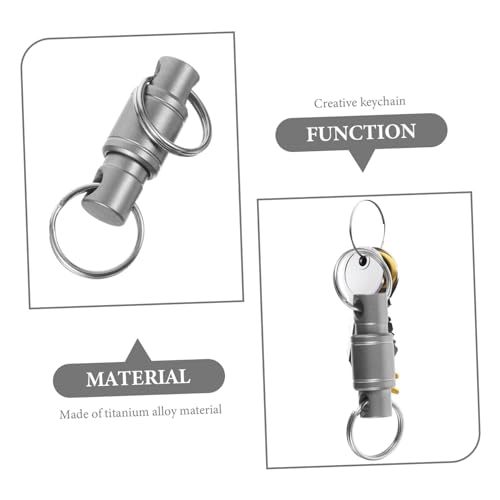Libération rapide pour clés avec ce carabiner détachable anti-perte - 5