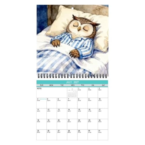 Calendario de Escritorio 2027 planificador mensual de mesa con bloques grandes 20x20 cm 1