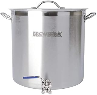 Brewferm Braukessel Edelstahl 70 l mit Kugelhahn (45 x 45 cm)