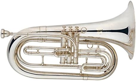 Funion Marching Baritone Horn B Flat Nickel Plated Brass Instrument With Case