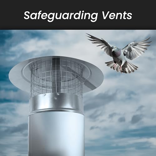 Protector de lluvia para chimenea de 6 pulgadas en salidas de ventilación 4