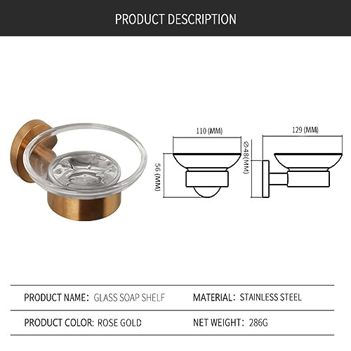 Accesorios de baño completos con soporte de papel jabonera y toallero de barra 3