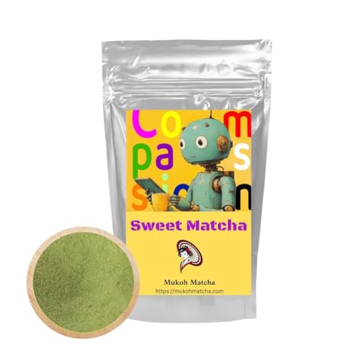 Dreaming Sweet Matcha (Compassion) 100g ? Sweetened Culinary Matcha Powder with Sugar, No Additives, Ideal for Lattes, Baking & 