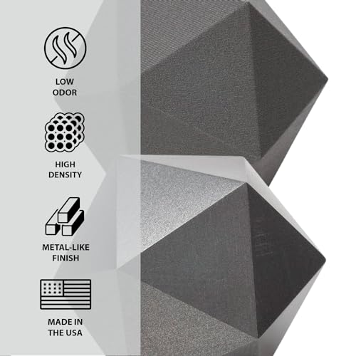 Image of Protopasta Stainless Steel Filled PLA 3D Printer Filament | ProtoPlant Metal-Filled PLA Plastic Printer Filament with 60% Steel | Polish & Patina Friendly Metal Composite Filament | 2kg Metallic Spool
