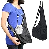 Ogori Hands-free Small Dog Cat Sling Carrier Bag Travel Tote Soft Comfortable Puppy Kitty Rabbit Pouch Shoulder Carry Tote Handbag