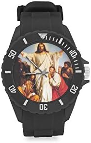 Catholic Christian Religious Church Gifts Jesus Christ Kid's Round Rubber Sport Watch