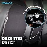 Kewago Rückenlehnenschutz Auto Kinder 2 Stück schwarz - Trittschutz Autositz & Rücksitzschoner - Sitzschoner Auto Vordersitze - Autositz Schutz vor Schmutz, Abdrücken & Kratzern - Schutzmatte