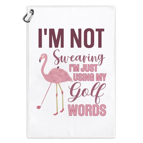 Msticey Funny Golf Words Towel