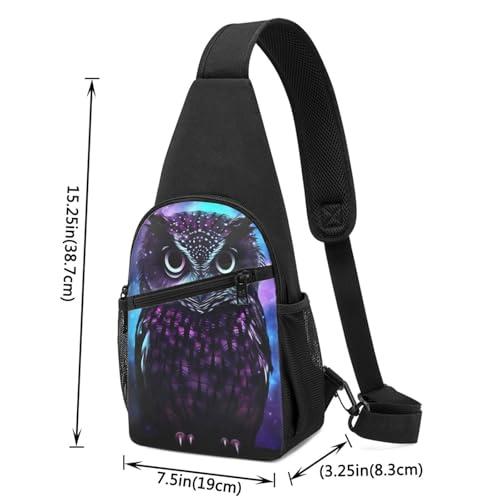 Mochila Sling Crossbody Negra para Uso Diario miniatura 2