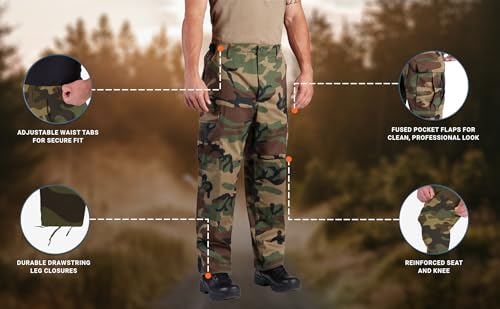 Propper F521038 BDU Trouser Button Fly - Battle Rip 65/35 Ripstop - Image 6