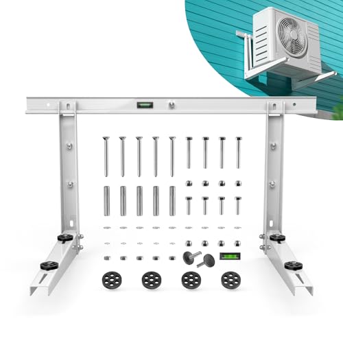 Heavy-Duty Outdoor Mini Split Wall Mount Bracket 9000 - 36000 BTU | Weatherproof Mini Split Mounting Bracket | Includes Drill Bit & Anti-Vibration Pads | Max 550lb Capacity by AC MountSolutions - Used condition - US$30.44