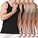 Produktbild Unterhemd Herren 3/5/6er Pack Tank Top Baumwolle Männer Schwarz Weiss Mehrfarbig-HeiJ02F05-M