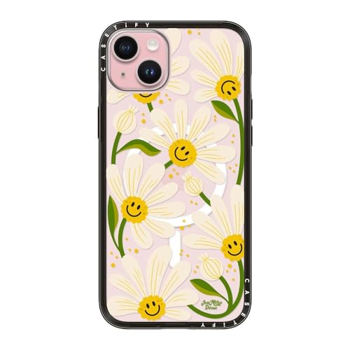 Protection iPhone 15 Plus Magsafe fine fine antichoc motif fleuri