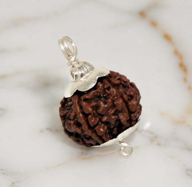 5 Mukhi Rudraksh Pendant Original Natural | Panch Mukhi Rudraksha Pendant with Cap | Certified Premium Quality for Shiv Puja, Meditation & Spiritual Practices | पूजा, ध्यान एवं आध्यात्मिक साधना के लिए 5 मुखी रुद्राक्ष पेंडेंट-picture-42