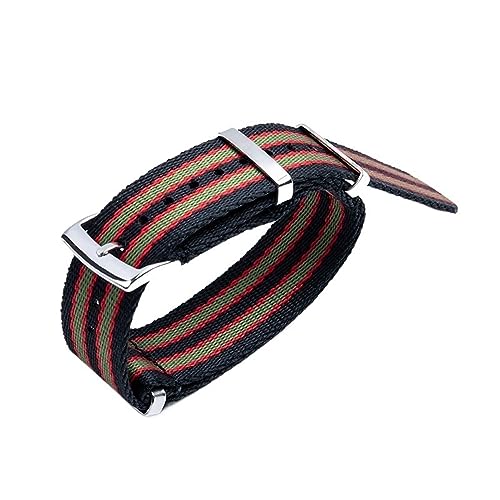 Bracelet montre 20mm anti-transpiration GUMMMY en nylon souple pour montre de sport étanche