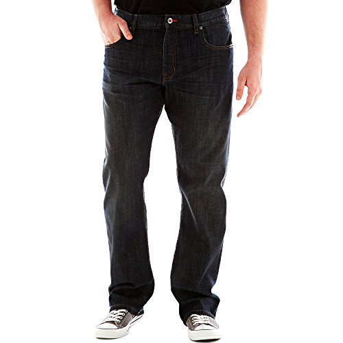 Lee Men's Big-Tall Modern Series Relaxed Straight Jean L642 with Comfort Waist, Storm Rider, 48x30