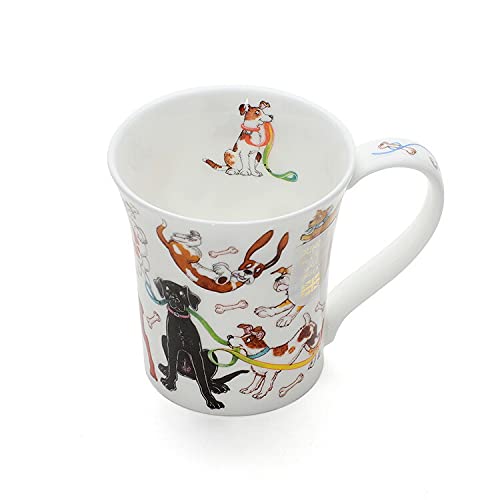 Amazon.co.jp: ダヌーン(Dunoon) マグ JURA 犬のじゃれあい 内側