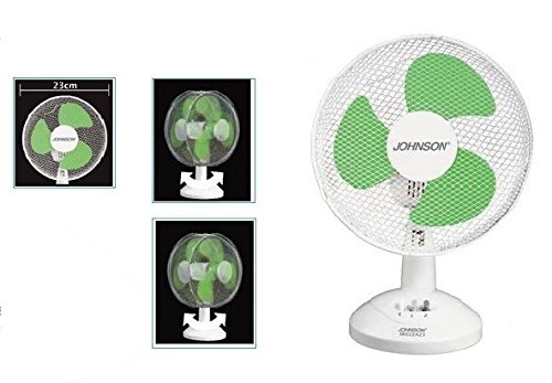 Ventilatore da tavolo pala 23 cm Johnson Brezza23 2 velocità bianco